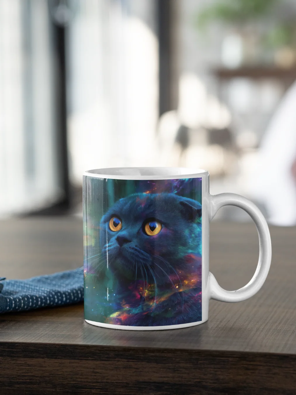 Dreamy Scottish Fold Cat Mug product image (1)