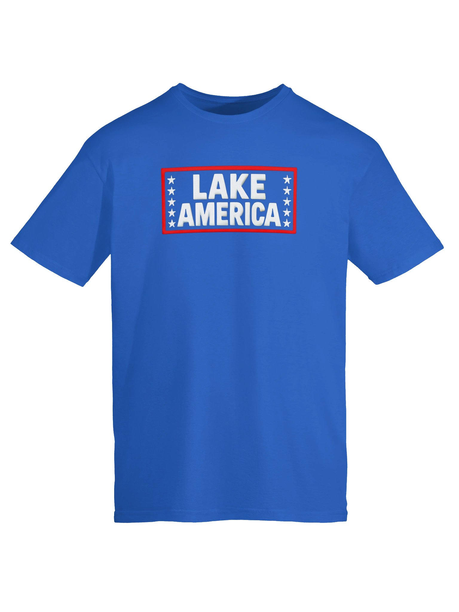 Lake America T-Shirt - Patriotic Red White Blue Lake Tee product image (2)