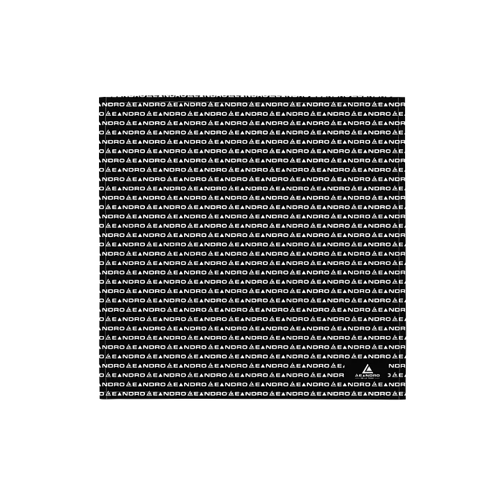 LEANDRO DE LA VEGA BANDANA BLACK LOGO product image (1)