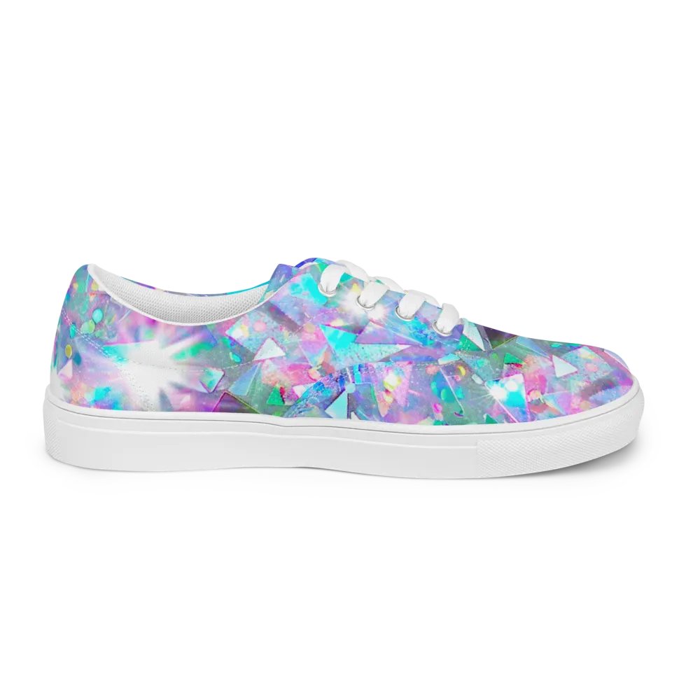 Crystal explosion effect womens canvas shoes product image (10)