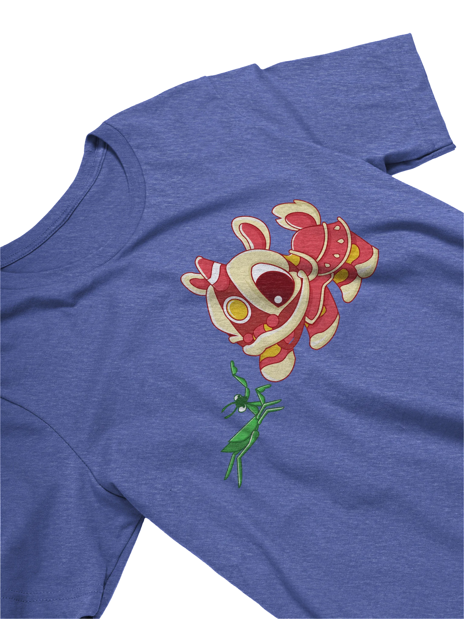 Mantis Meets Lion Heather Tee - Cotton Blend product image (15)