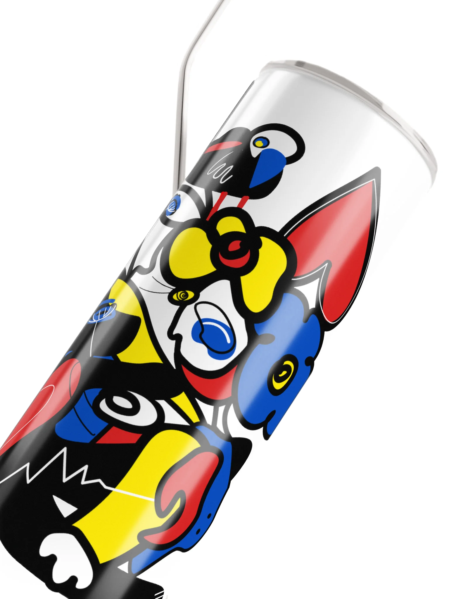 Stainless Steel Tumbler Travel Mug: Dog Face, Dog Love product image (4)