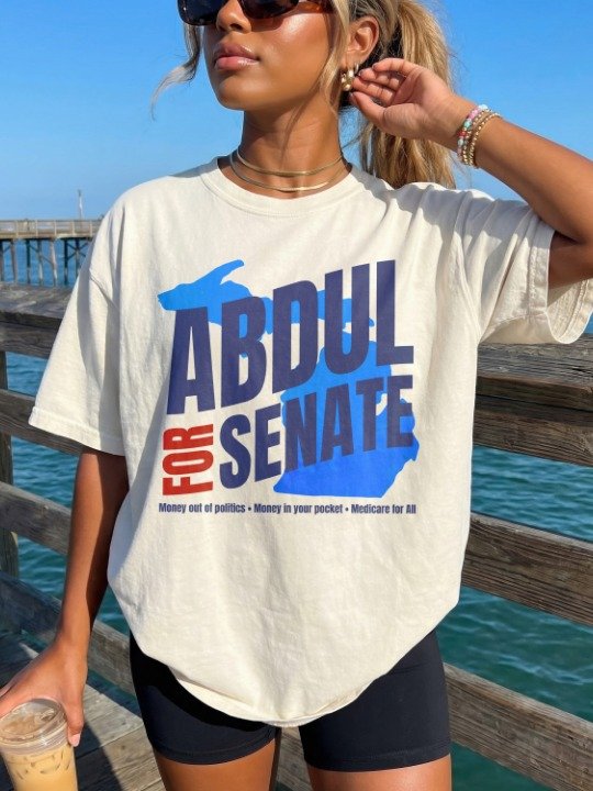 Abdul El-Sayed for Senate Michigan Midterm Election 26 Progressive Political T-Shirt product image (27)