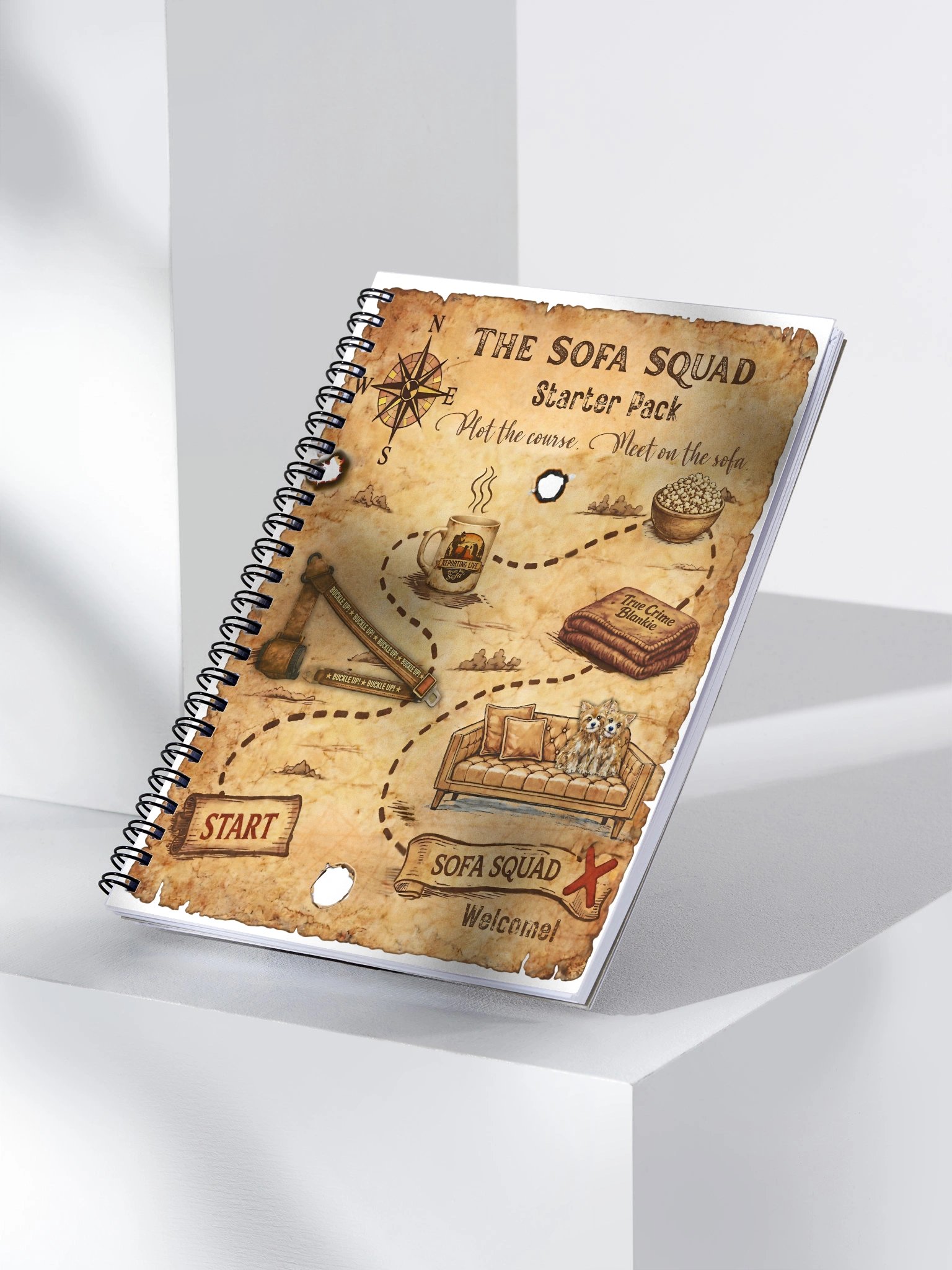 The Sofa Squad Treasure Map Notebook product image (3)