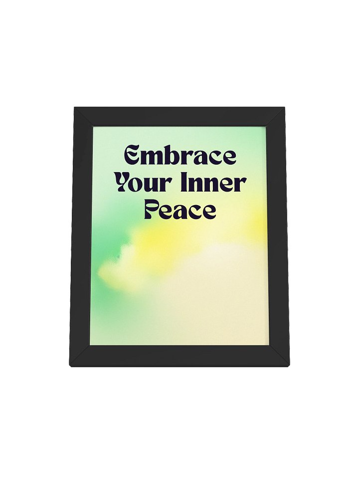 " 🌿 Mint + Yellow + Cream — "Embrace your inner peace" product image (3)
