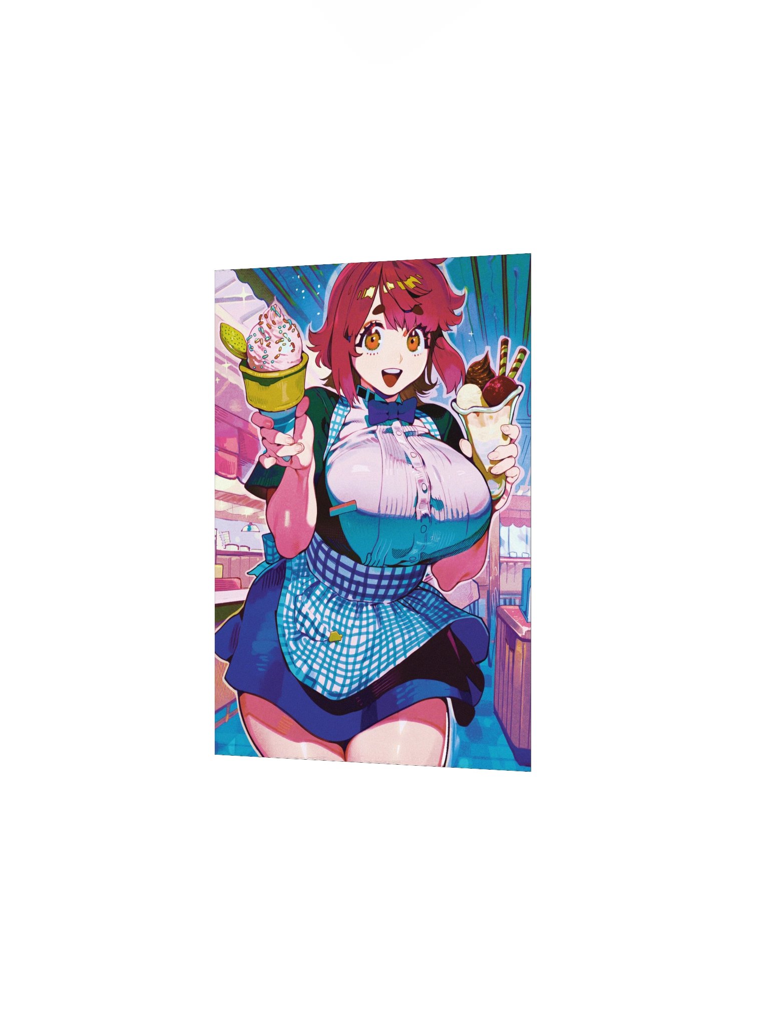 Happy Ice Cream Girl Print product image (2)