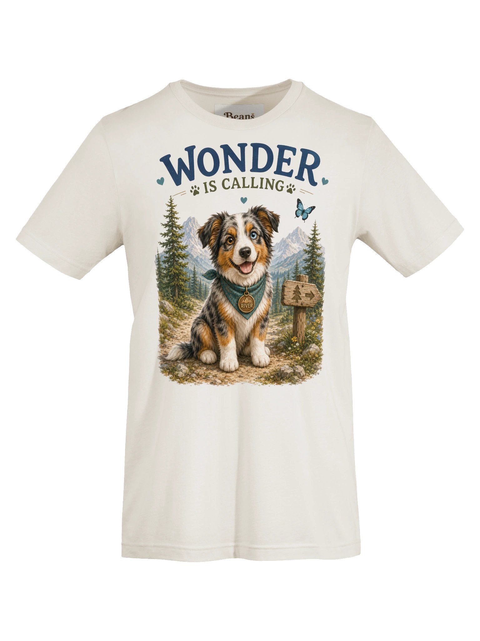 River Wonder Is Calling Puppy Trail Tee product image (25)