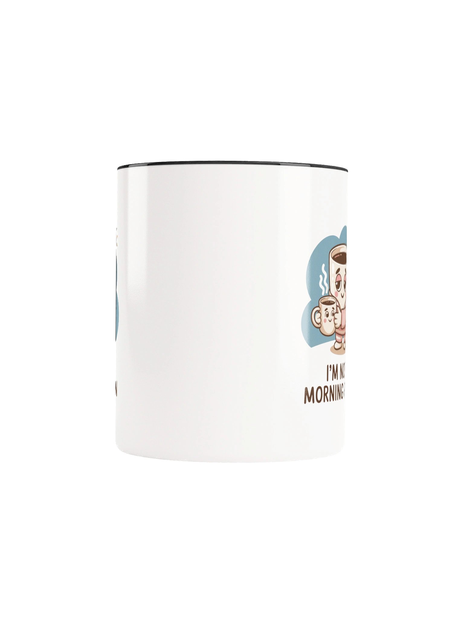 I’m Not a Morning Person Funny Coffee Mug - with Color Inside product image (5)