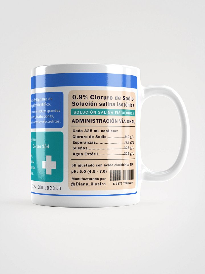 "Lágrimas de investigador científico" (SPANISH) Ceramic mug product image (2)