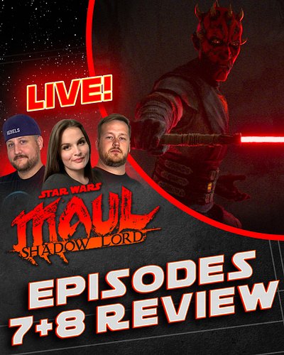 🔥TONIGHT!🔥Join us at 8:30PM ET for our LIVE Maul: Shadow Lord podcast I’M JUST MAUL! 

- Chatting Chapters 7 & 8...the wounds...