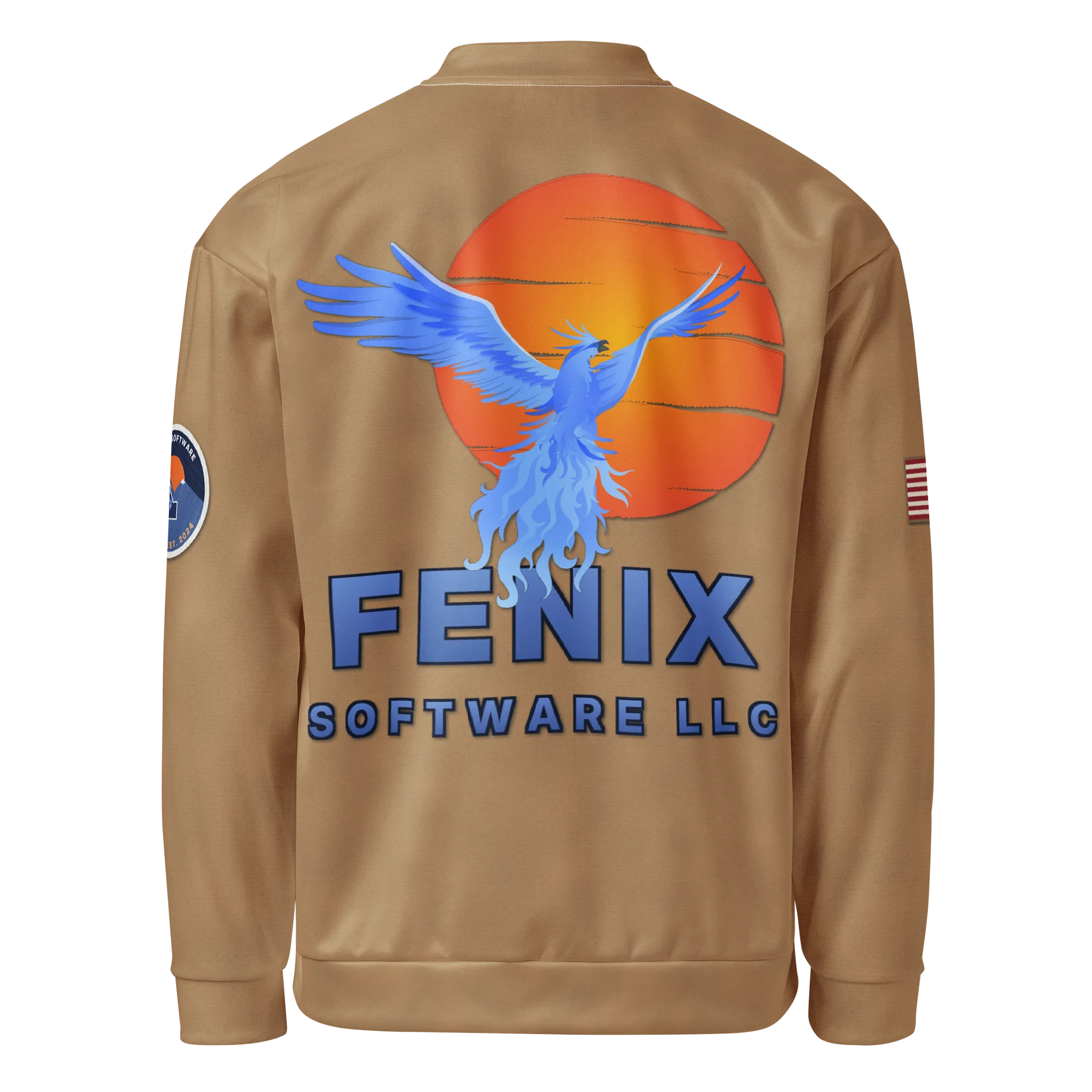 Fenix Software Phoenix Logo Bomber Jacket - Tan product image (2)