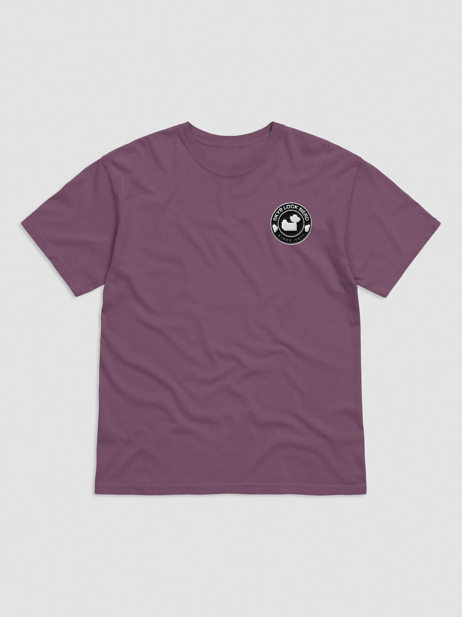 Skyblock Nerd Embroidered Patch Tee (Dark Series) product image (1)