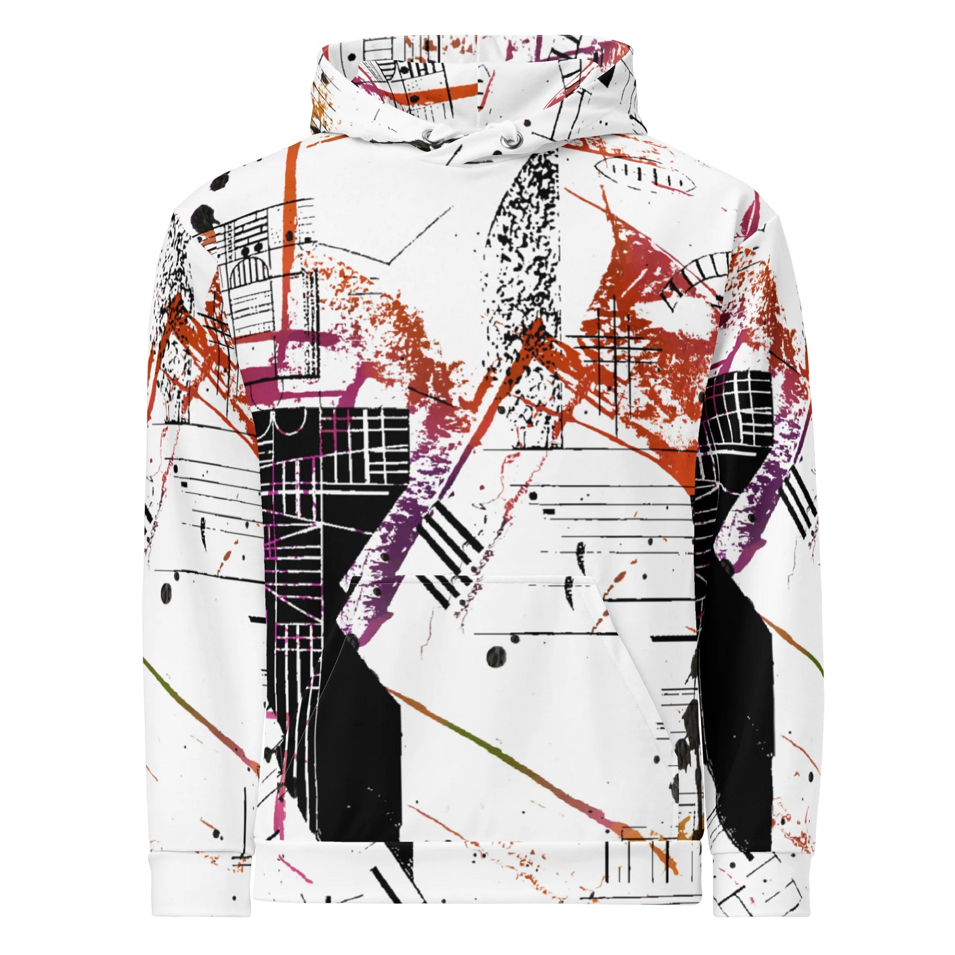 Ritmo Urbano (Urban Rhythm) Eco-Friendly Canvas Hoodie product image (1)