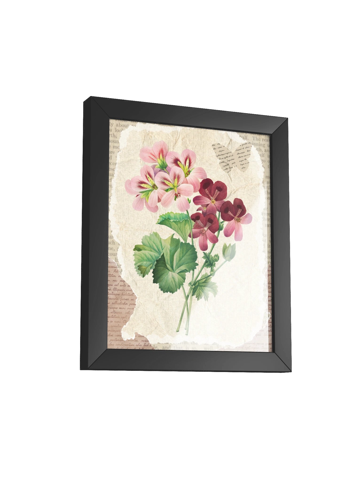 Vintage Botanical Rose Framed Print product image (2)