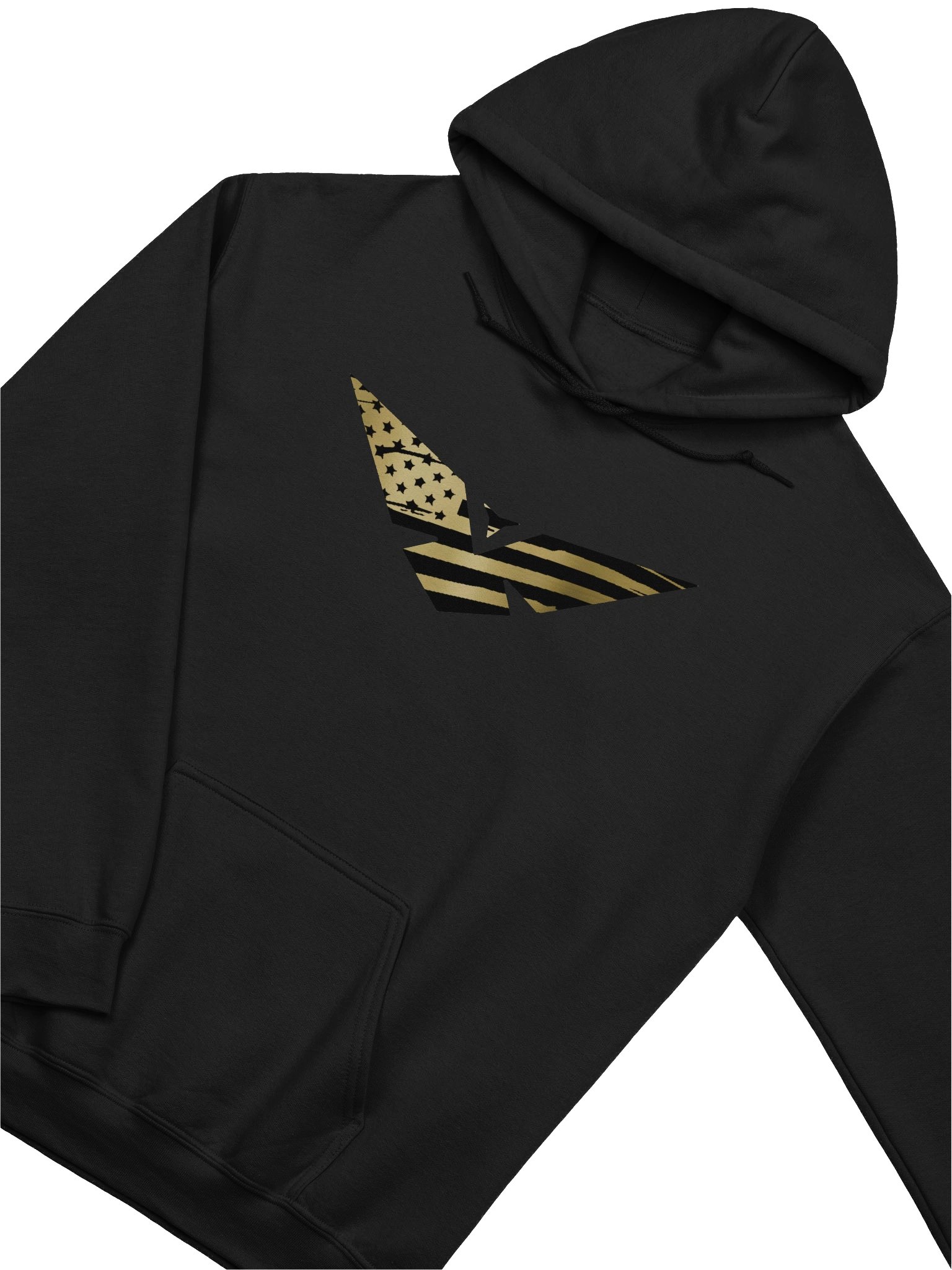 Gold Flagged Logo Hoodie (Big Front Only) product image (1)