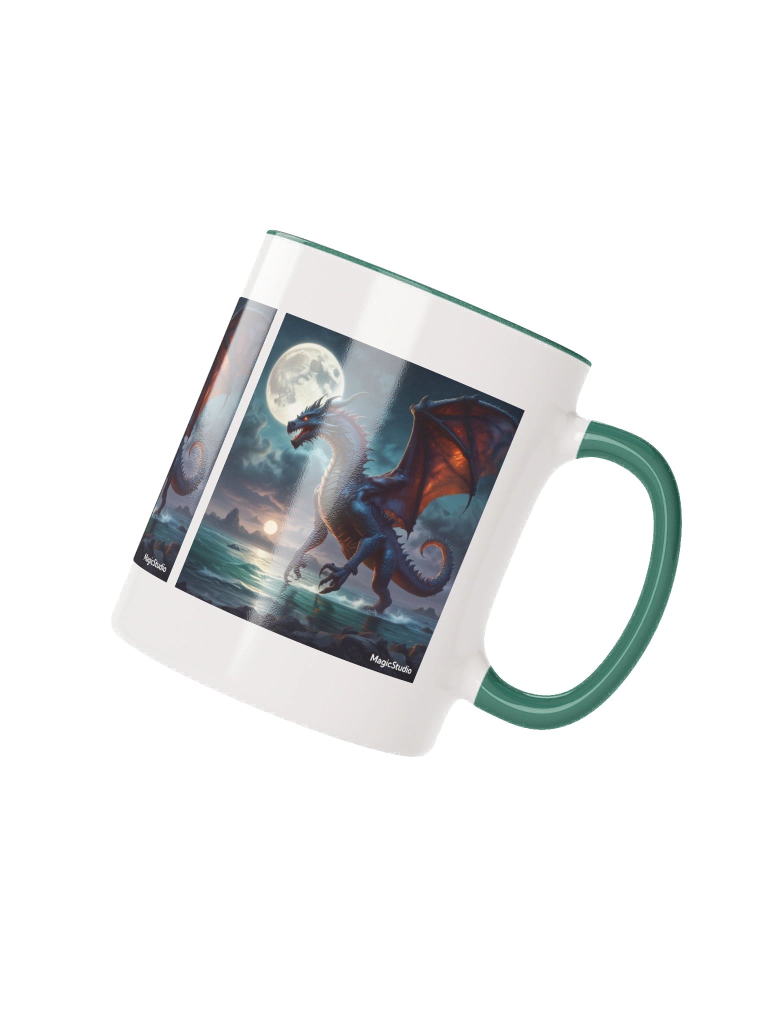Mystical Dragon Moon Ceramic Mug product image (4)