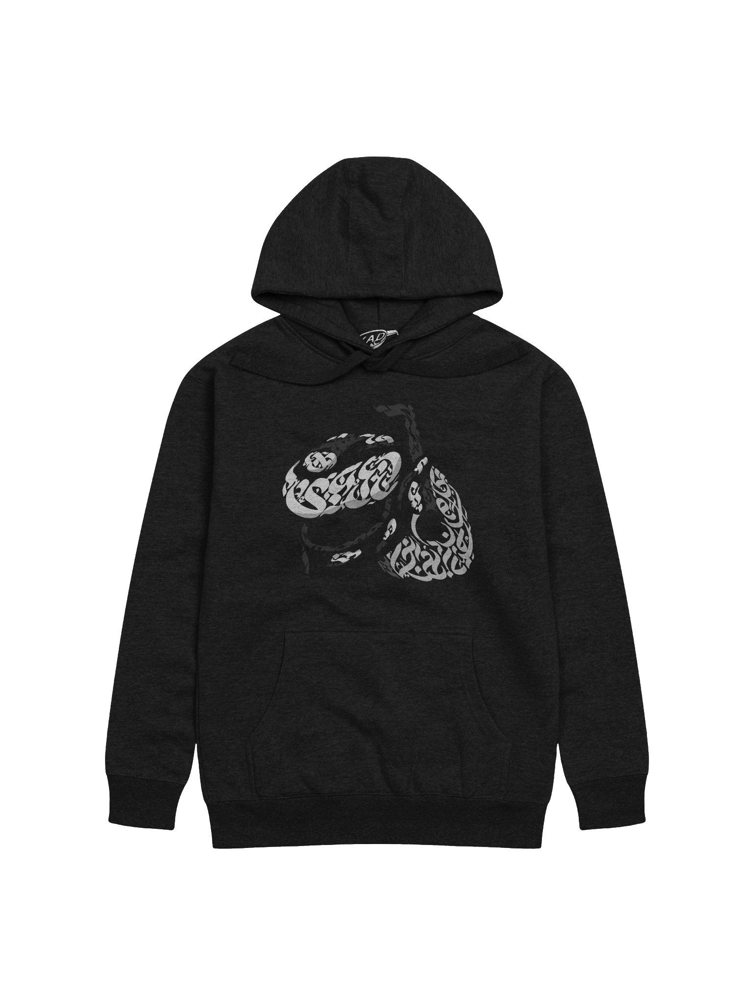 YAD Oud Hoodie (Black And White Logo) product image (1)
