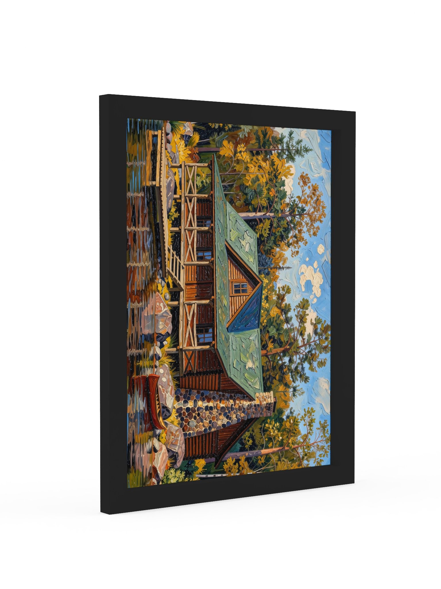 Great Camp on the Lake Framed Print product image (13)