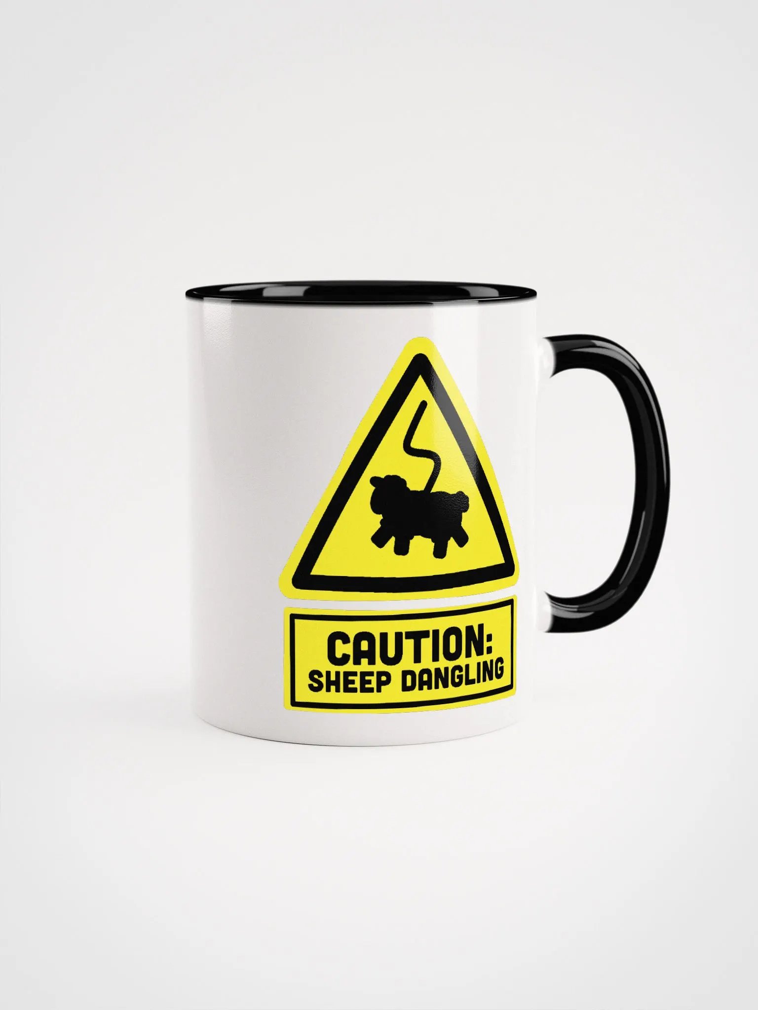 Caution Sheep Dangling | Ceramic Mug product image (2)