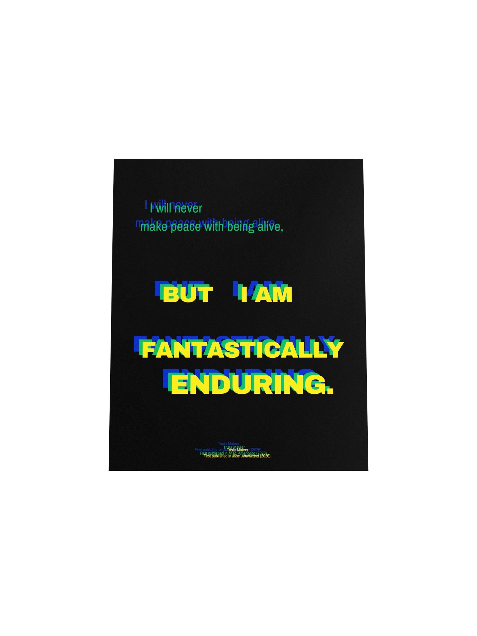 Fantastically Enduring Print product image (15)
