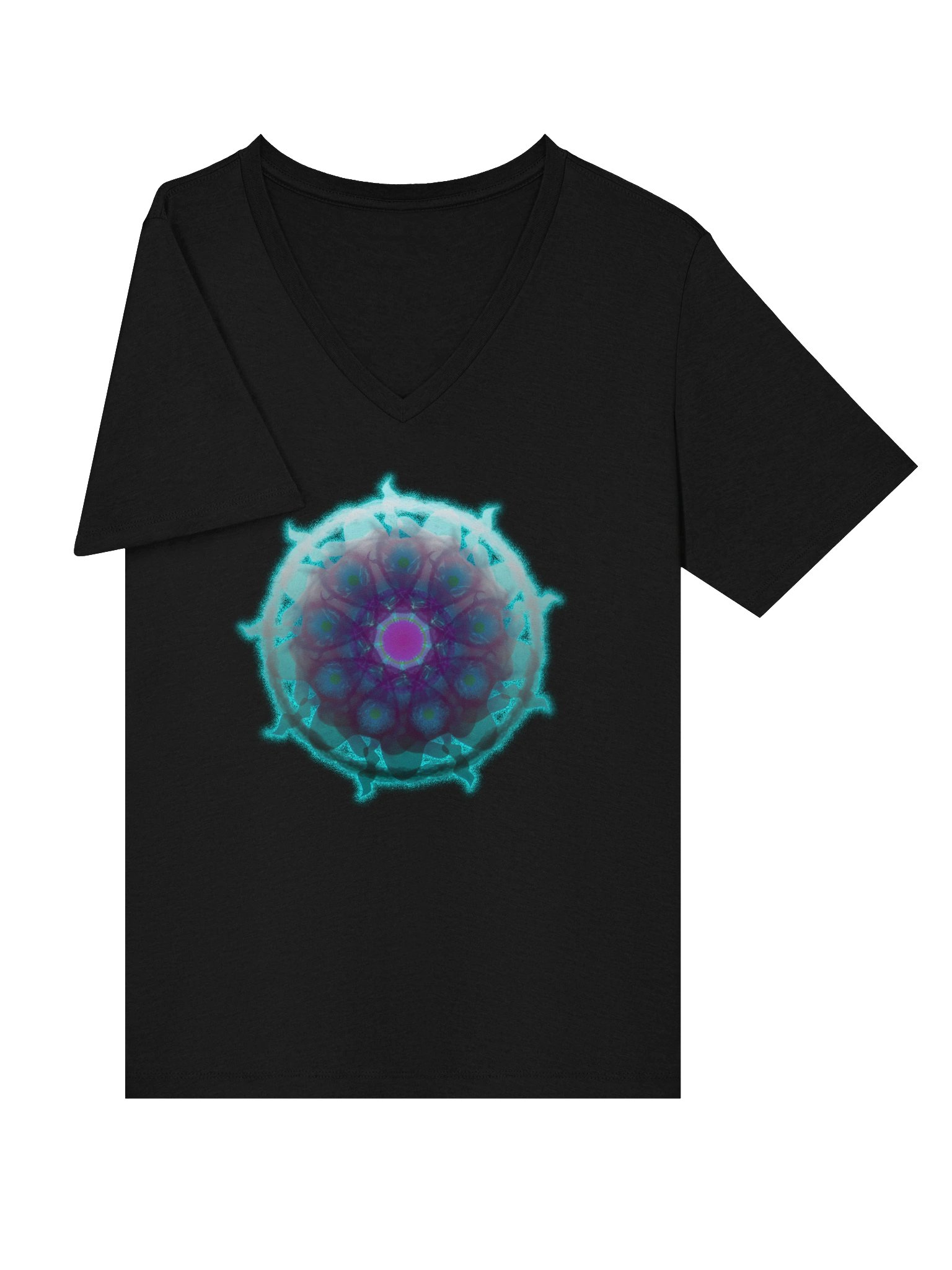 Neon Bloom V-Neck Tee product image (7)