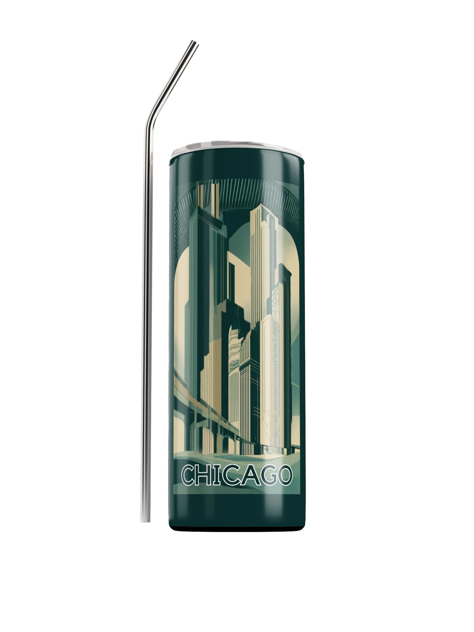 Chicago Skyline Stainless Steel Tumbler product image (1)