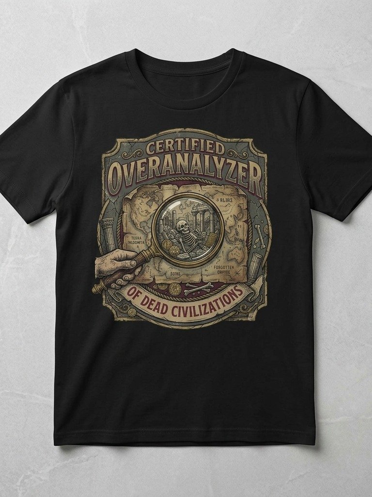 Certified Overanalyzer of Dead Civilizations T-shirt product image (1)