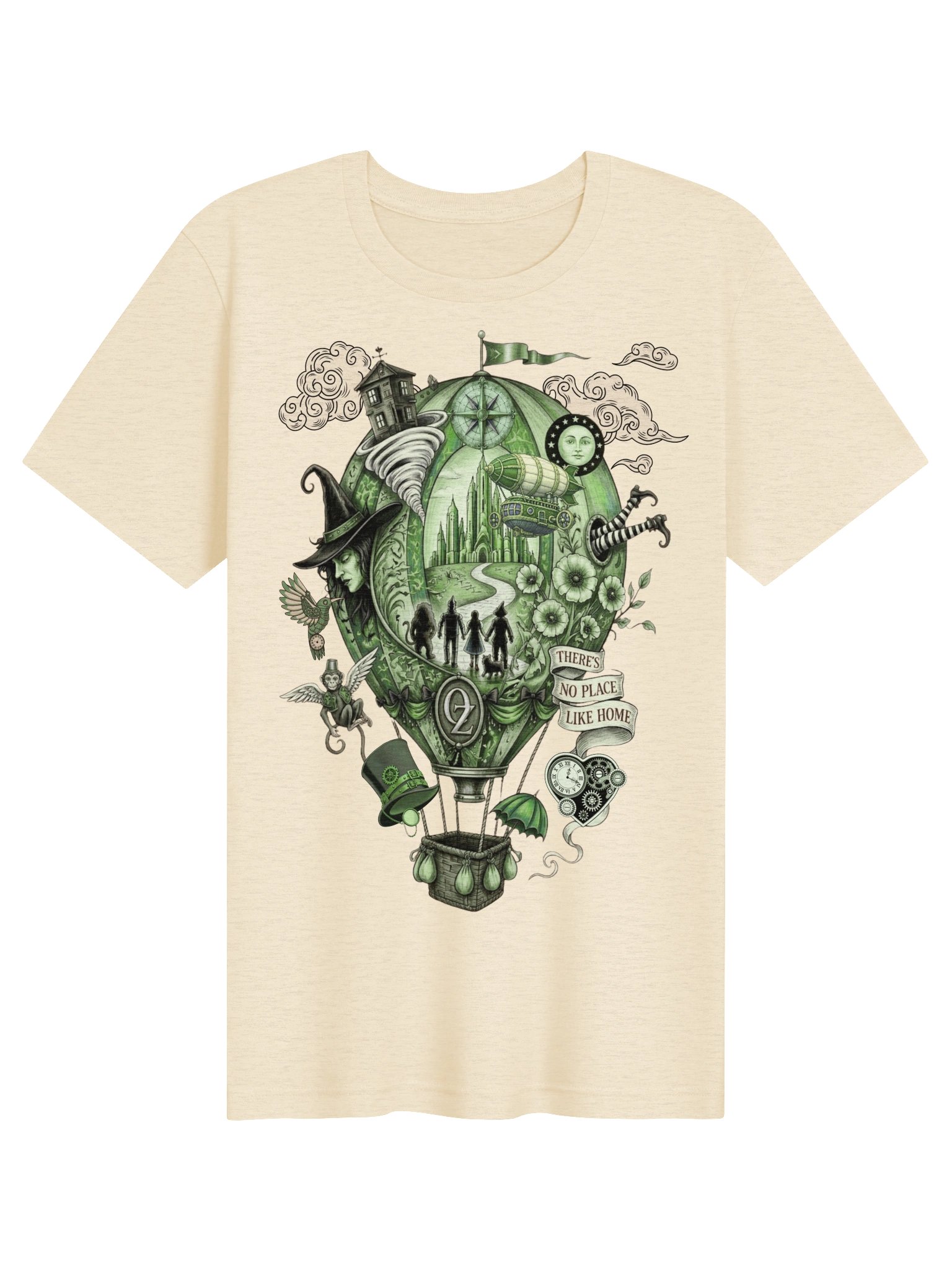 Steampunk Oz Shirt, Whimsigoth Land of Oz Hot Air Balloon Tee product image (2)