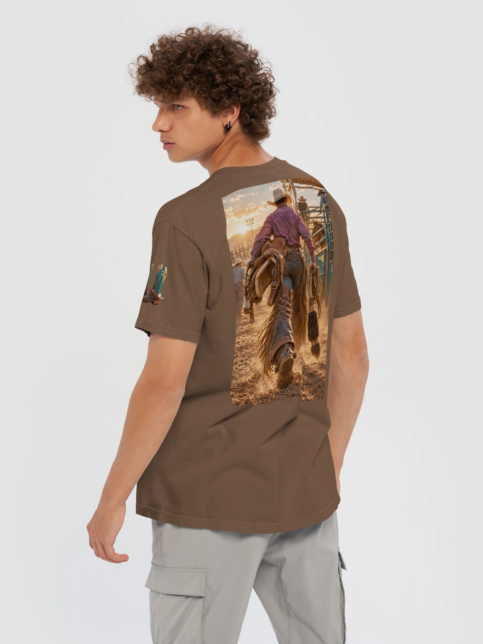 Saddle Bronc Get Ready T-Shirt | ROUGHSTOCK RODEO™ product image (116)