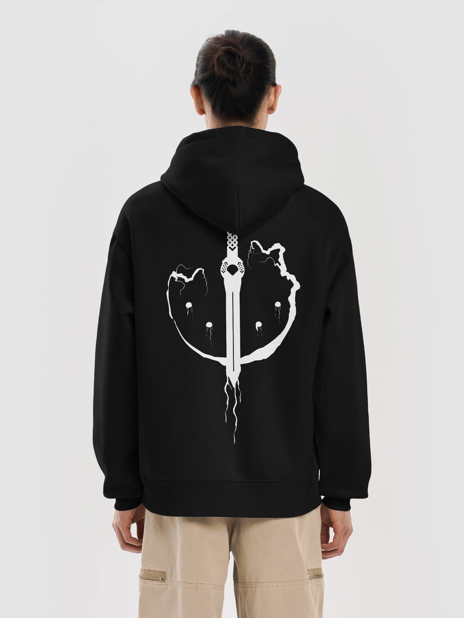 Oaths & Empires Large Logo Black Hoodie product image (6)