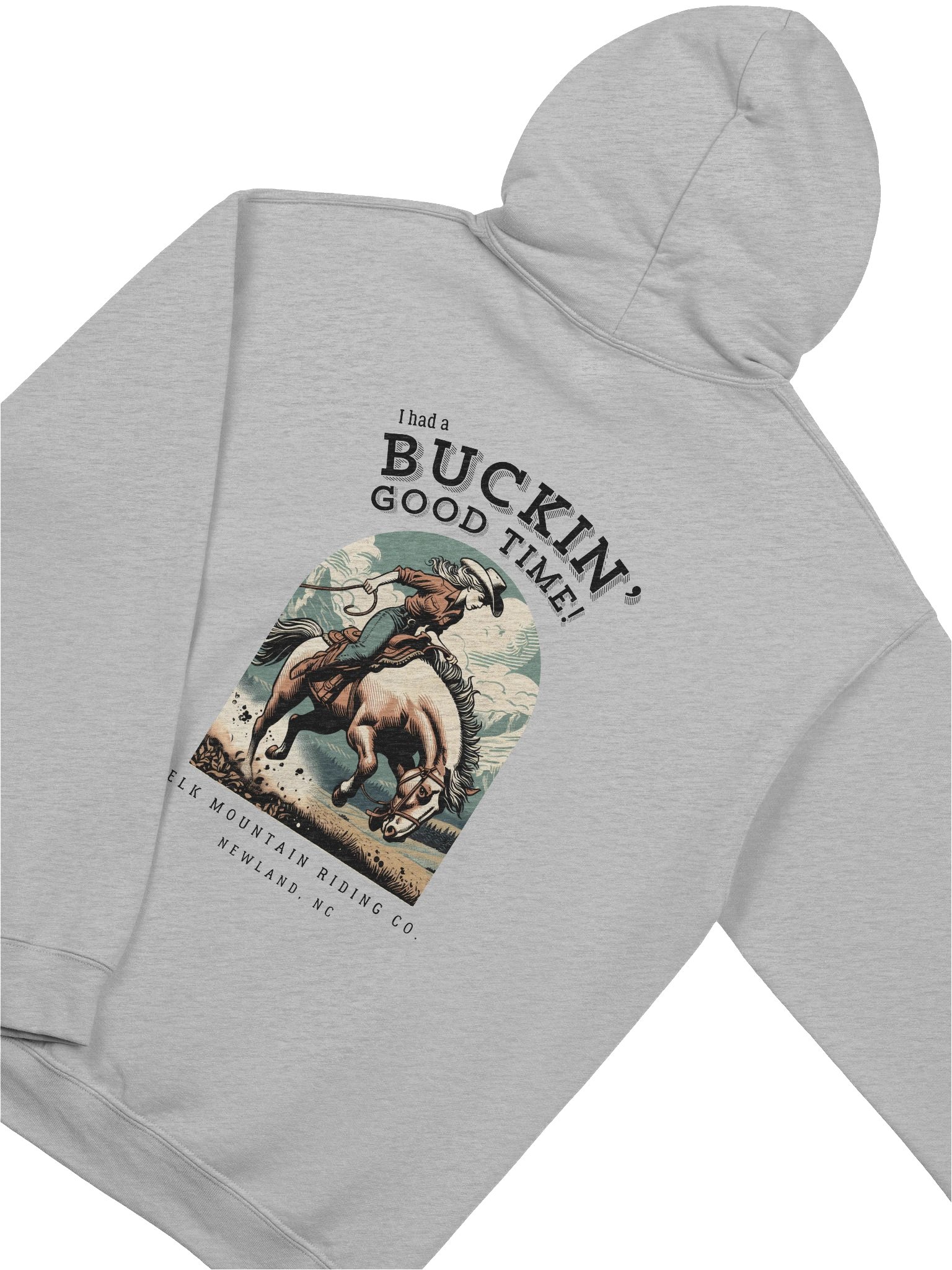 Buckin' Good Time + EMRC Logo Classic Hoodie (Light Colors) product image (8)