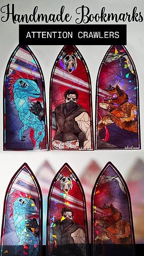 ATTENTION CRAWLERS: The dungeon has been stocked! Handmade (and hand drawn!) Dungeon Crawler Carl Bookmarks now available on ...