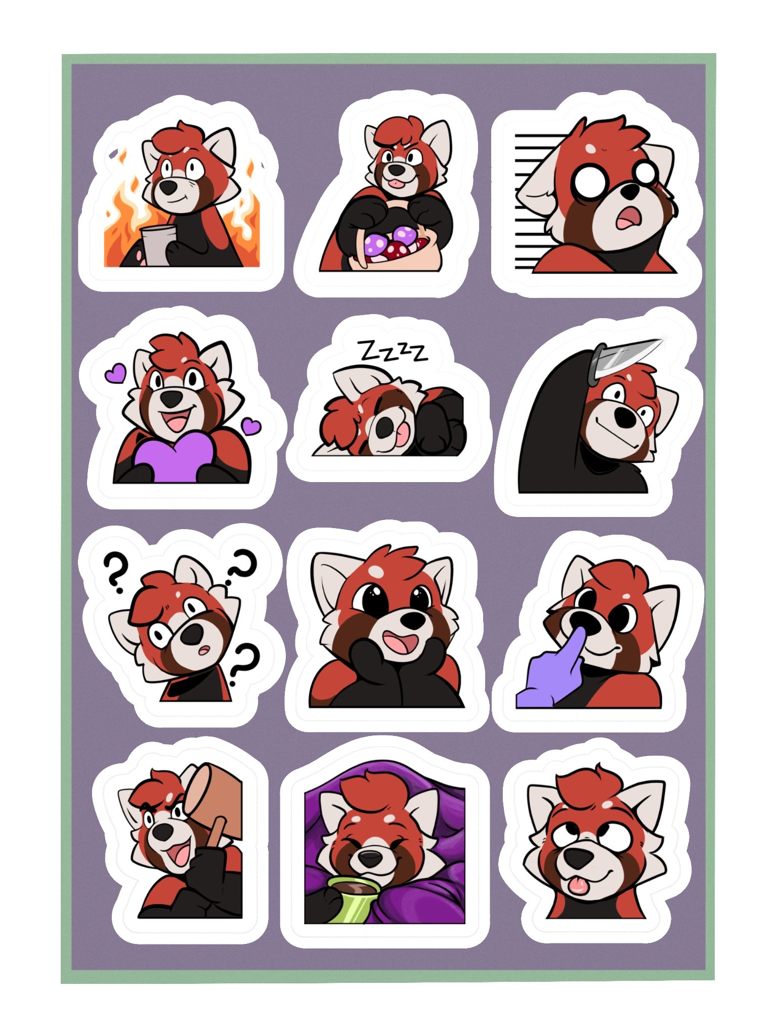 Emote sticker sheet product image (3)