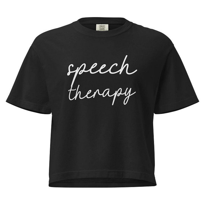 Speech Therapy Comfort Box Tee product image (1)