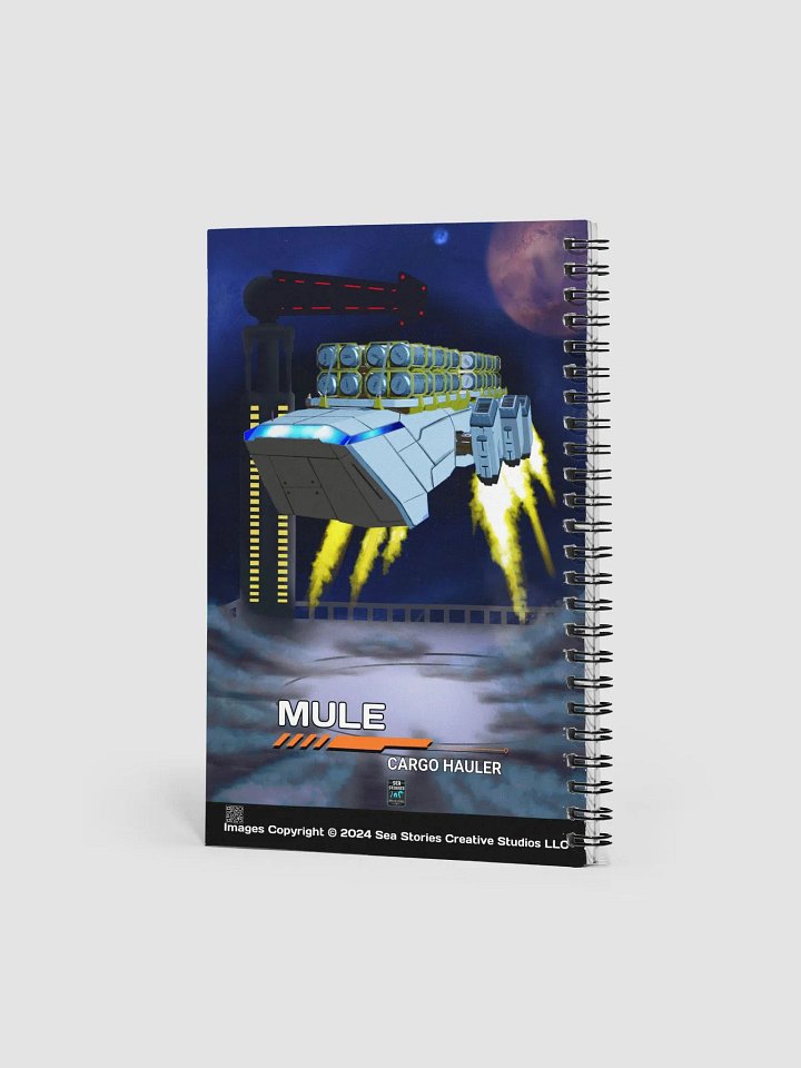 Mule Cargo Hauler Starship | Spiral Notebook product image (2)