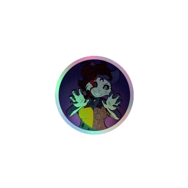 Whimsical Fox Holographic Sticker Sheet product image (1)