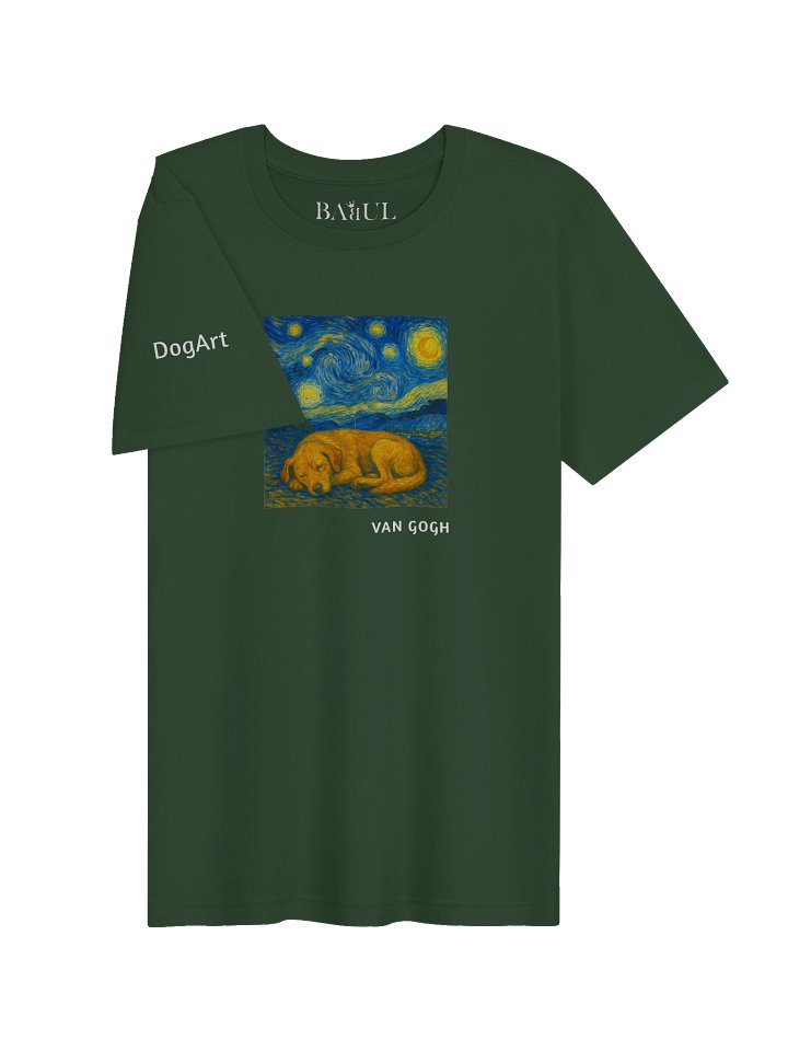 DOGART Unisex Jersey Dog T-Shirt - VAN GOGH - Iconic Painting Reimagined with Dogs product image (2)