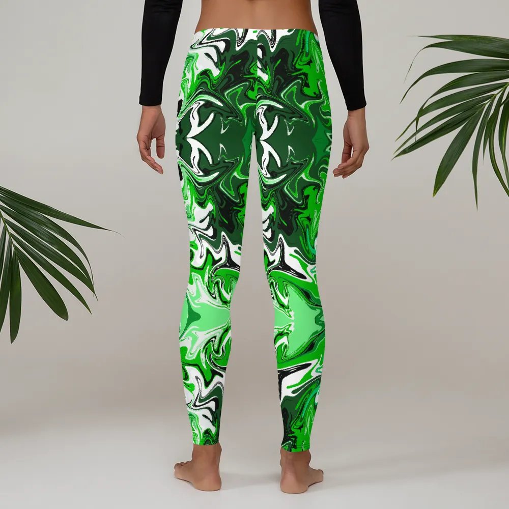 Green Swirl Leggings product image (6)