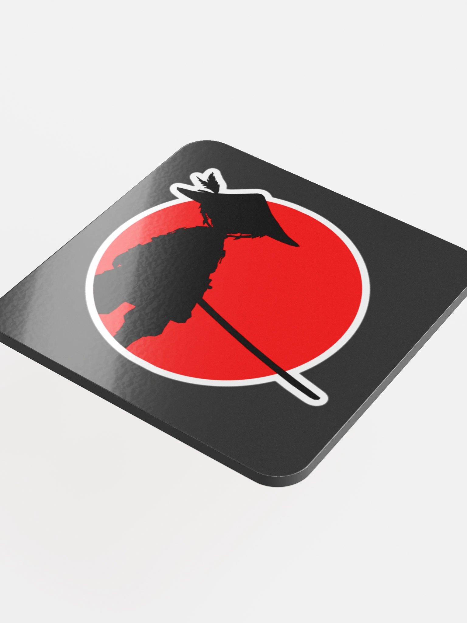 Samurai Silhouette Cork Coaster product image (4)