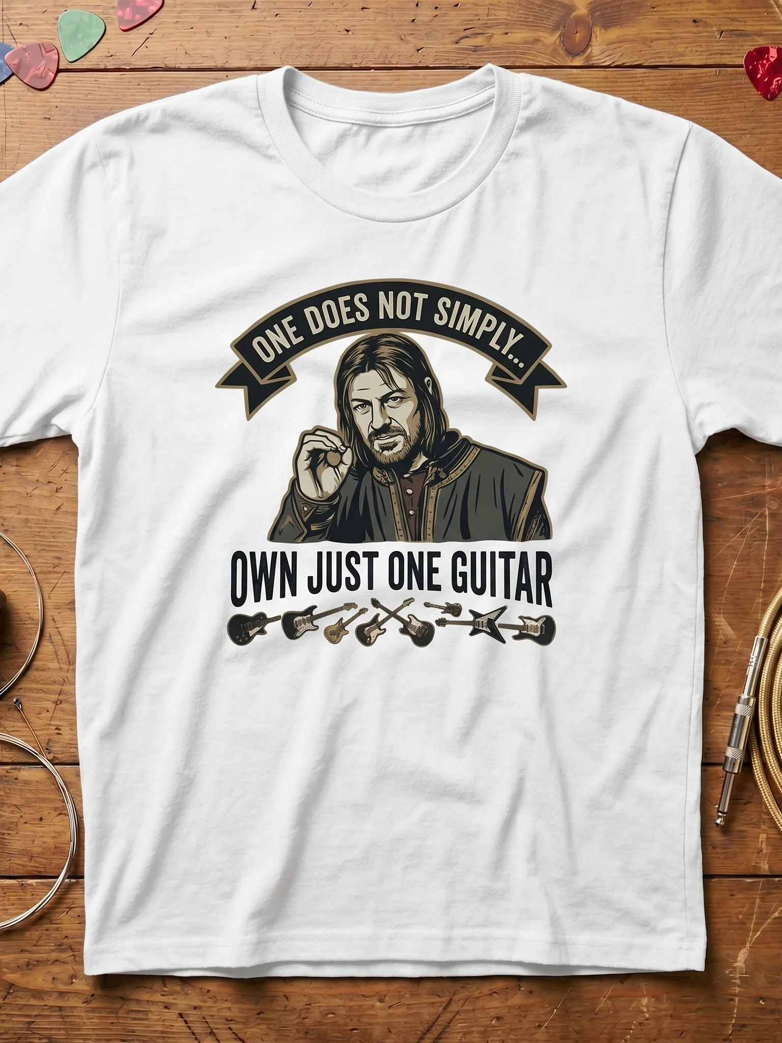 One Does Not Simply Own Just One Guitar T-Shirt product image (1)