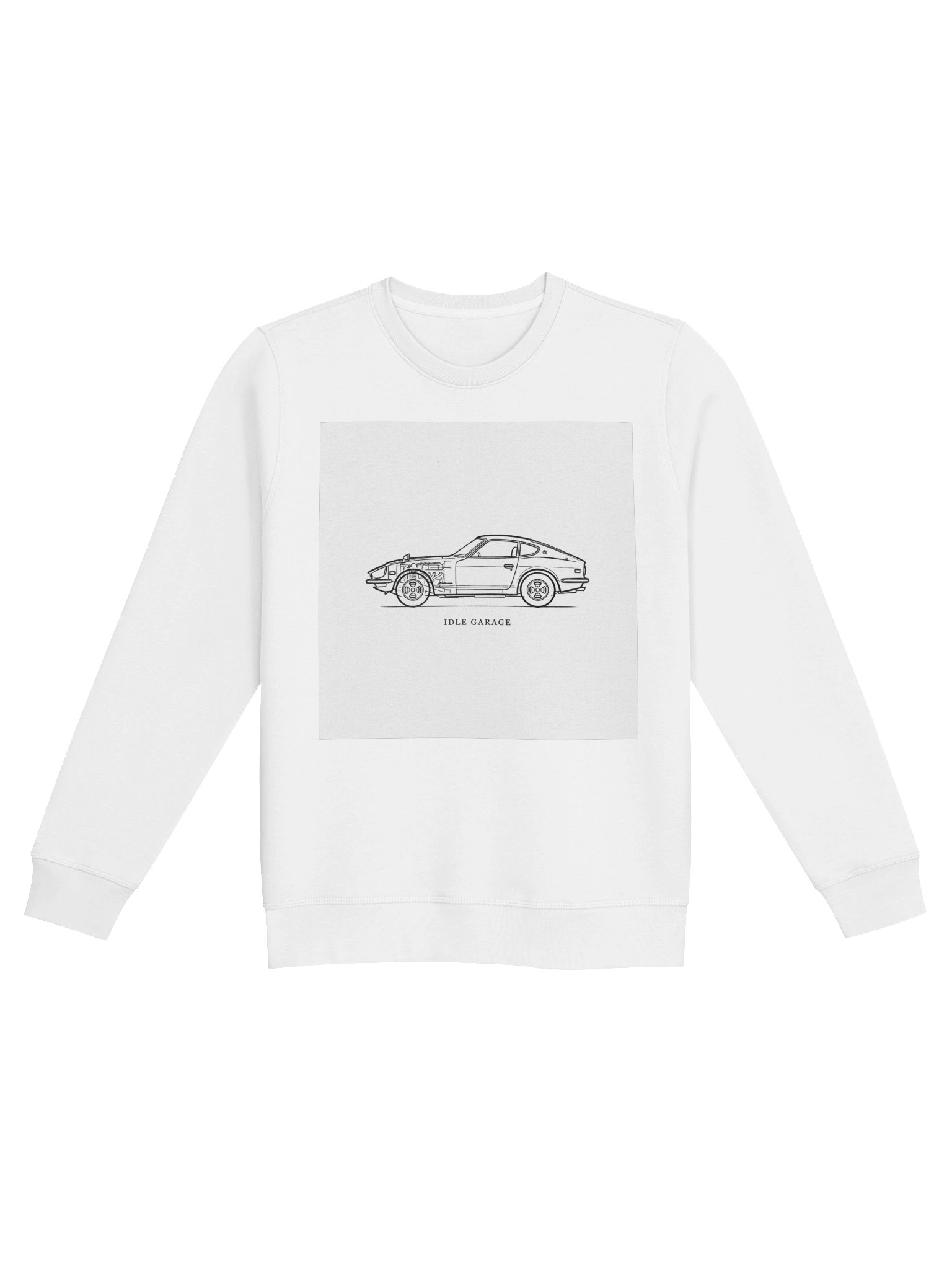 Idle Garage Cutaway Car Sweatshirt product image (1)