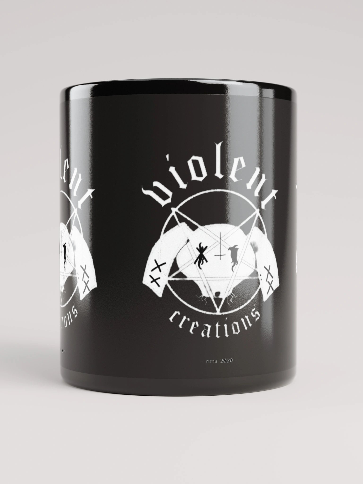 Black Metal Bunny Logo Coffee Mug product image (9)