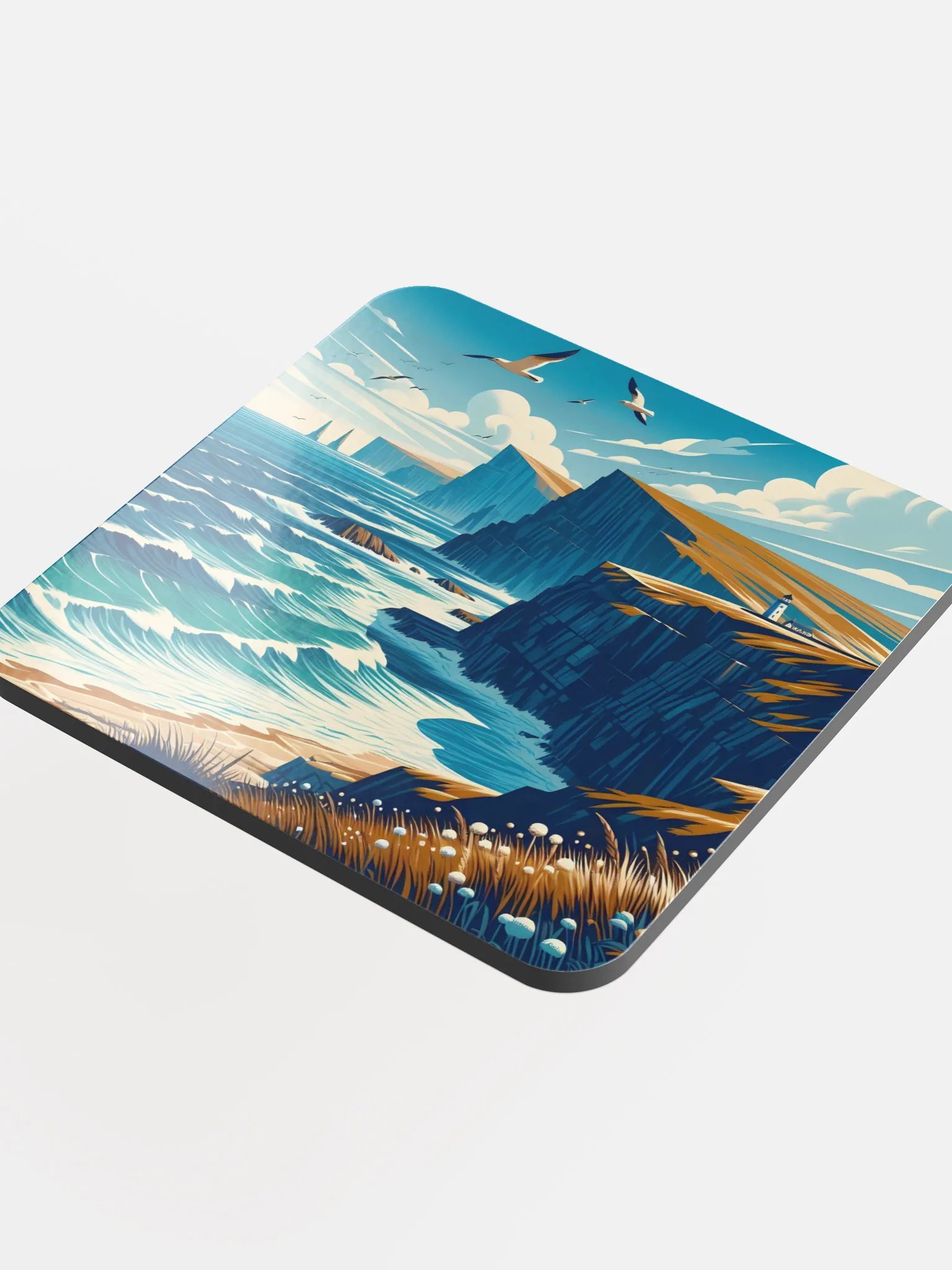 Sea Cliffs Cork Coaster product image (4)