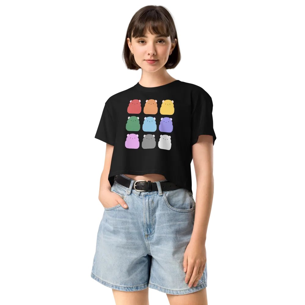 Rainbow Hamster Colours - Crop Tee product image (5)