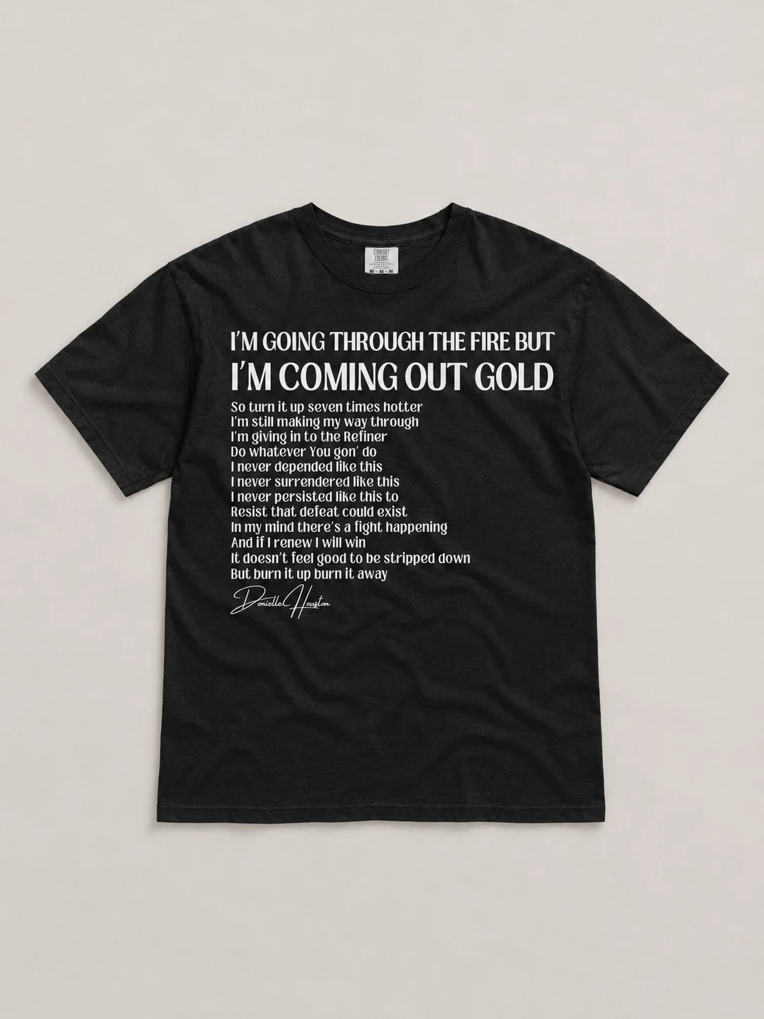 "Gold" Lyric Tee – “I’m Coming Out Gold” product image (1)