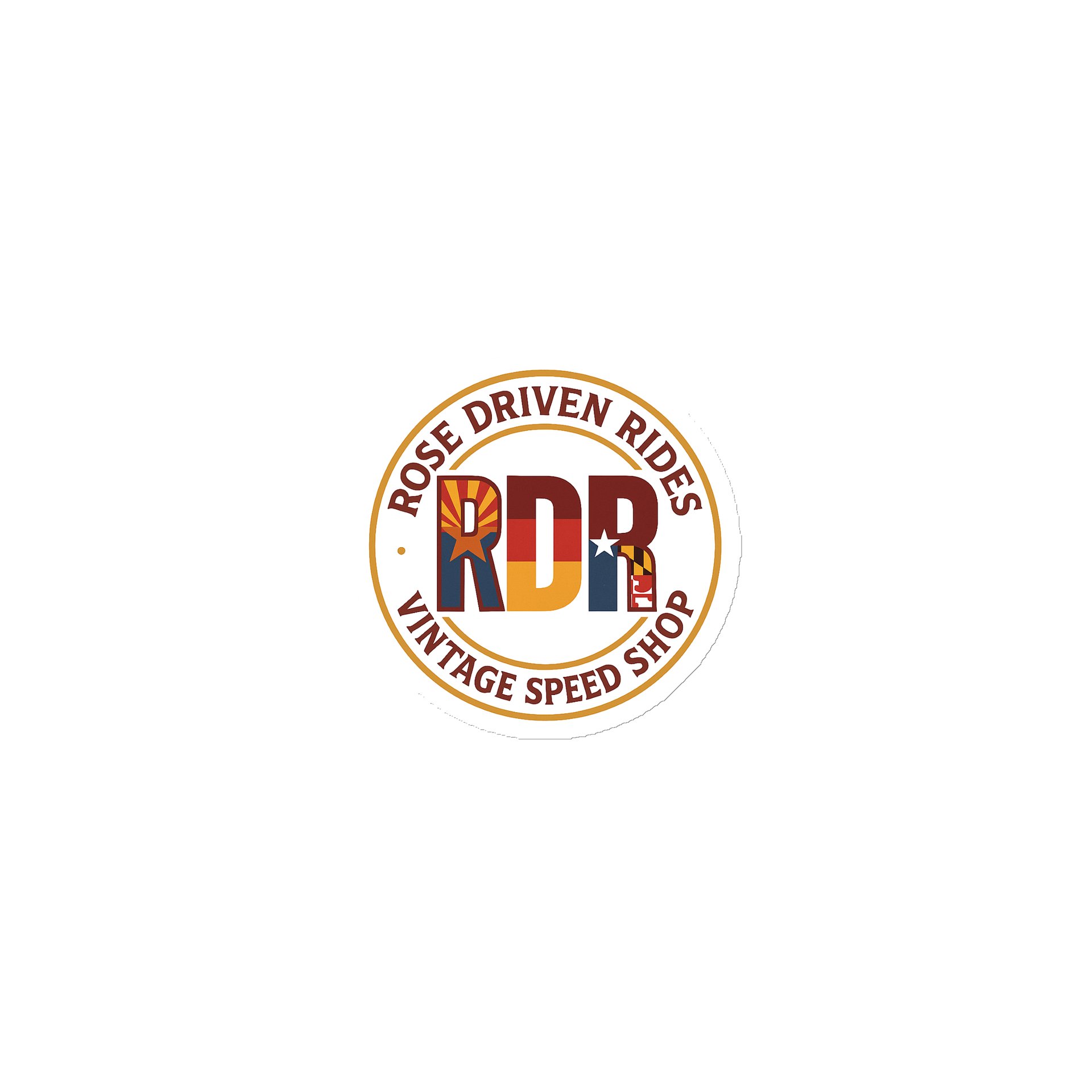 Around the world Rose Driven Rides Magnet product image (1)