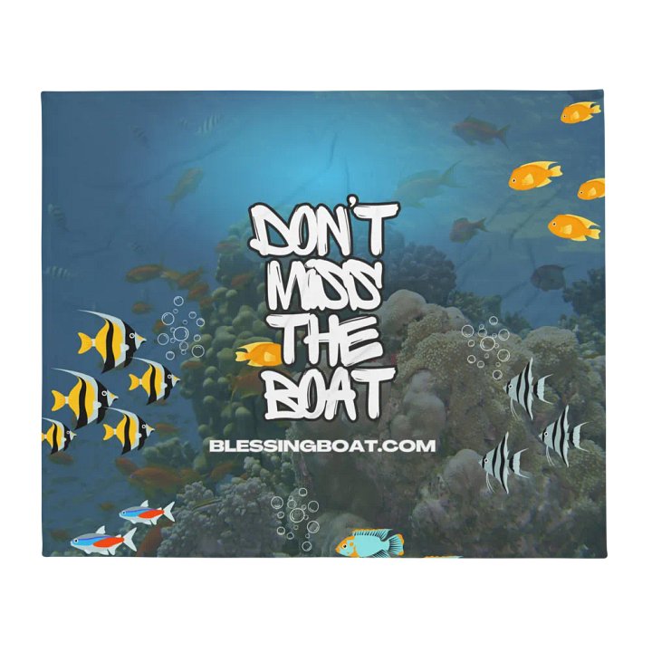 Don't Miss The Boat Blanket product image (2)