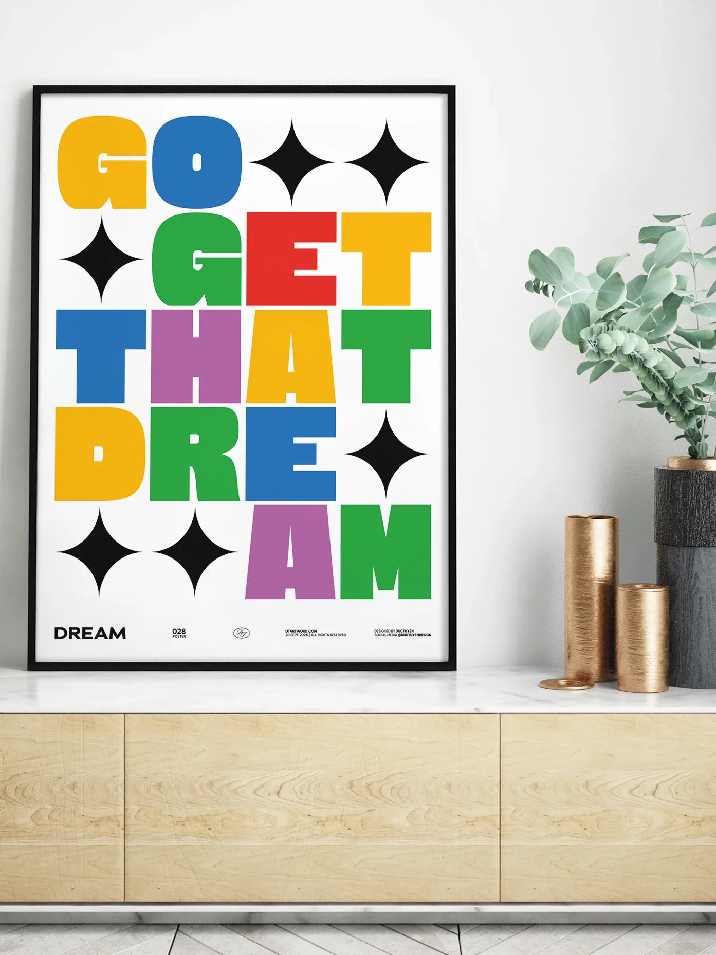 "GO GET THAT DREAM" Framed Poster product image (46)