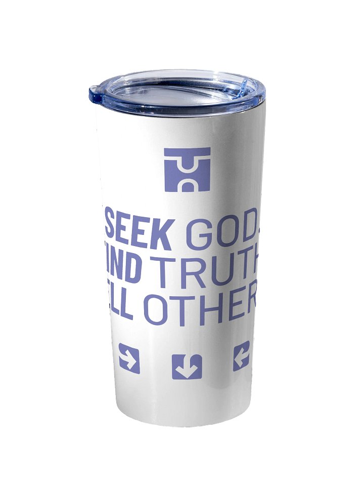 SEEK. FIND. TELL. Travel Mug White product image (2)