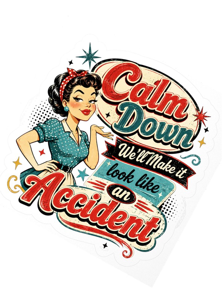 Girl Snark Calm Down Sticker product image (5)